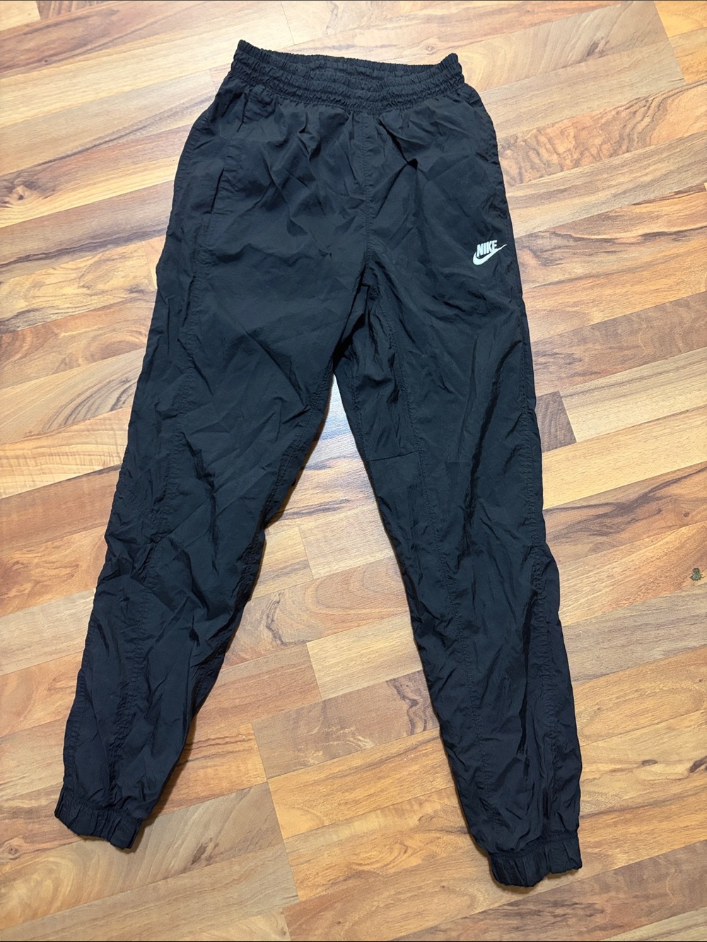 Vintage 90s Y2K nylon windbreaker lined joggers small women embroidered logo